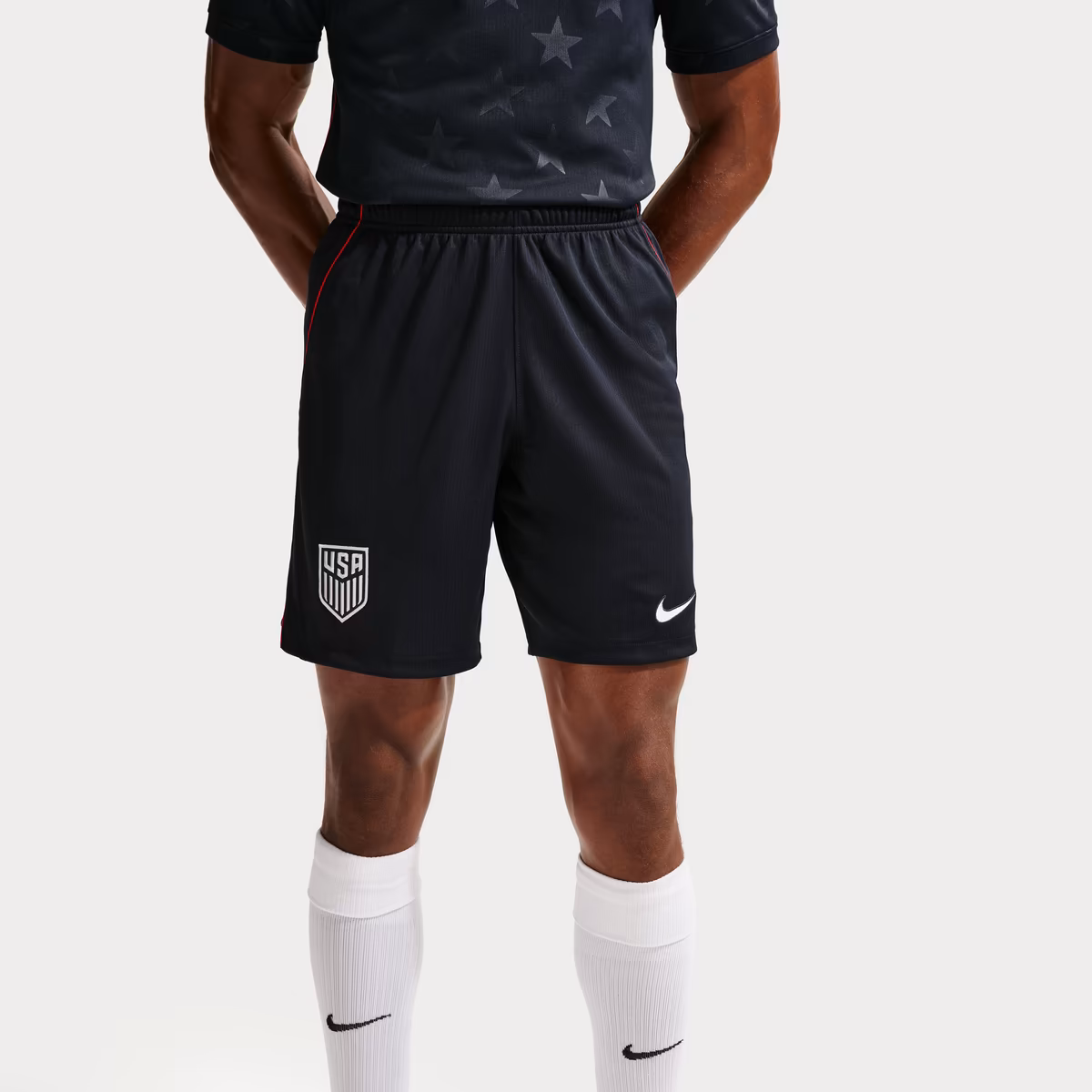 Men's Nike Navy USMNT 2026 Away Stadium Replica Shorts 1 Men's Nike Navy USMNT 2026 Away Stadium Replica Shorts