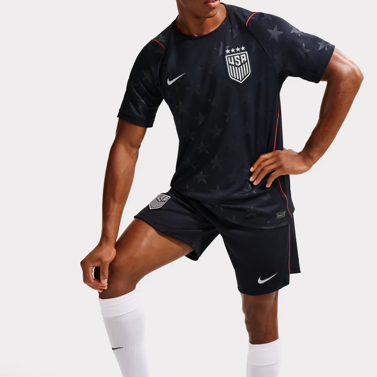 Men's Nike Navy USMNT 2026 Away Stadium Replica Shorts 5 Men's Nike Navy USMNT 2026 Away Stadium Replica Shorts