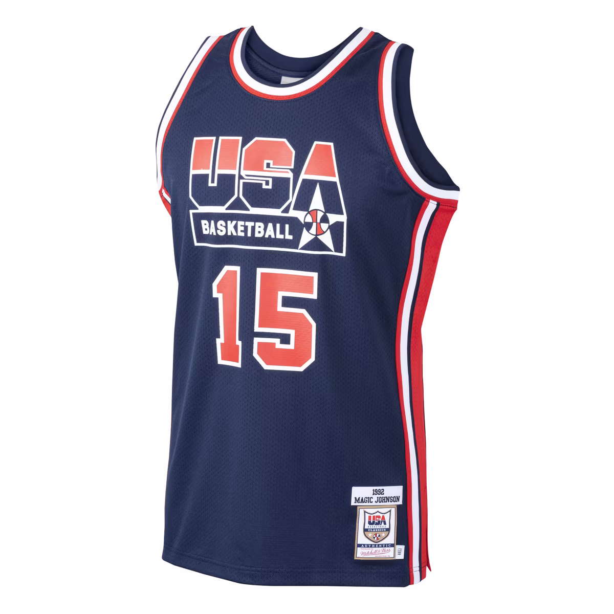 Men's Mitchell & Ness Magic Johnson Navy USA Basketball 1992 Dream Team Authentic Jersey 2 Men's Mitchell & Ness Magic Johnson Navy USA Basketball 1992 Dream Team Authentic Jersey