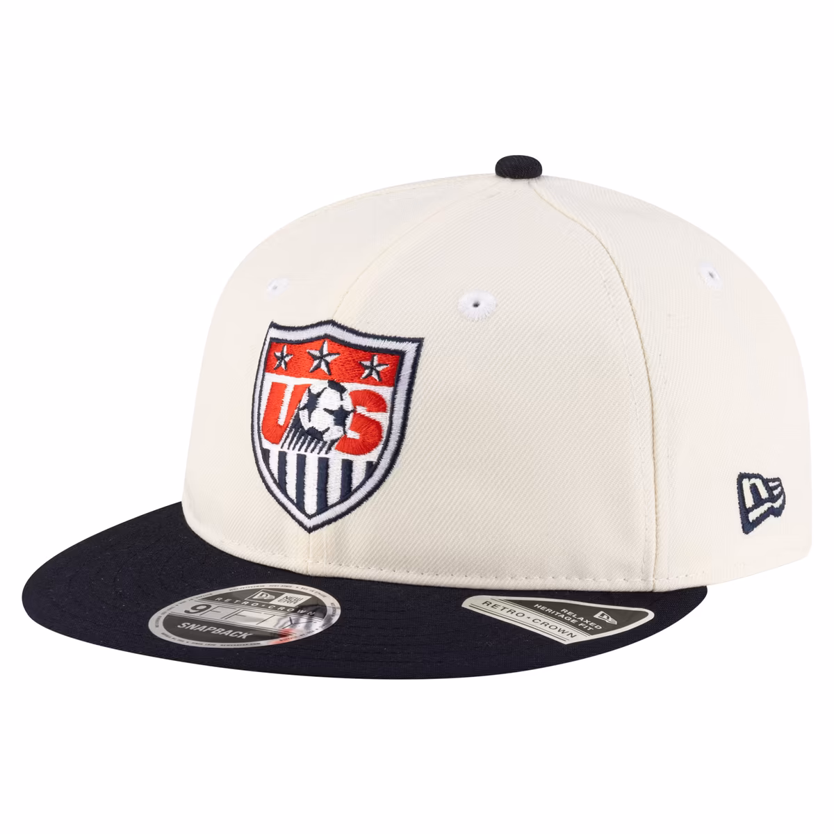 Men's New Era  Cream USMNT 1995 Retro-Crown 9FIFTY Adjustable Hat