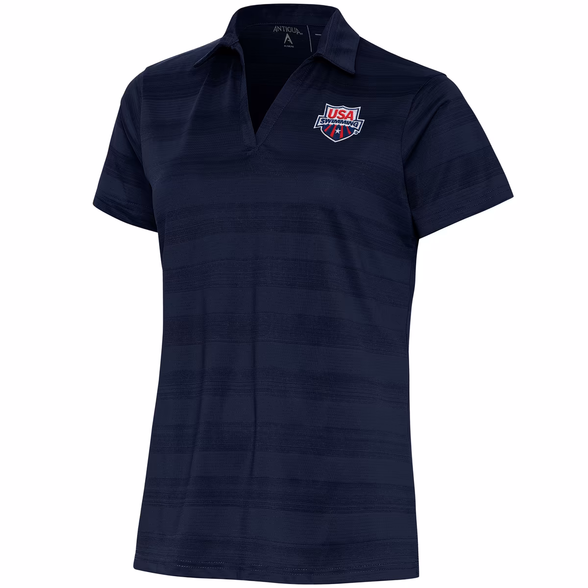 Women's Antigua  Navy USA Swimming Compass Polo