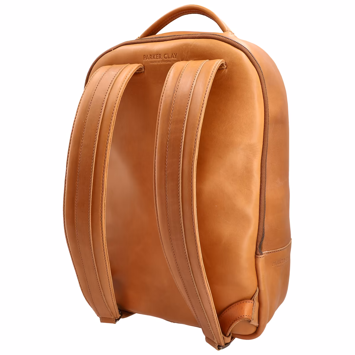 Parker Clay Brown LA28 Atlas Leather Backpack