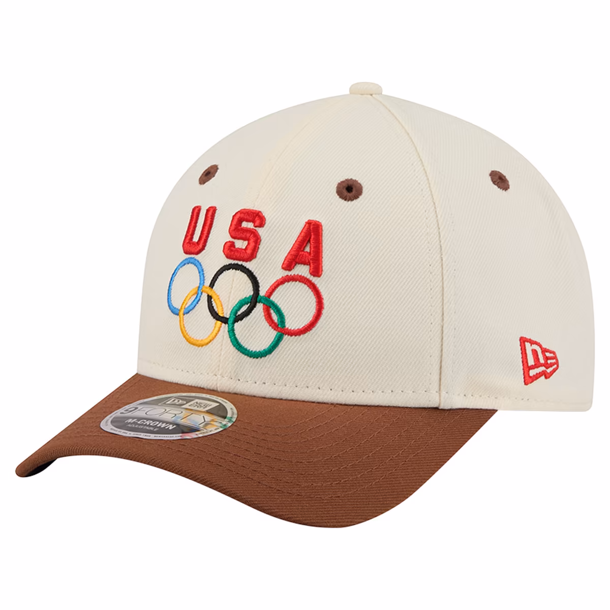 Men's New Era Cream/Brown Team USA 9FORTY M-Crown Adjustable Hat 7 Men's New Era Cream/Brown Team USA 9FORTY M-Crown Adjustable Hat