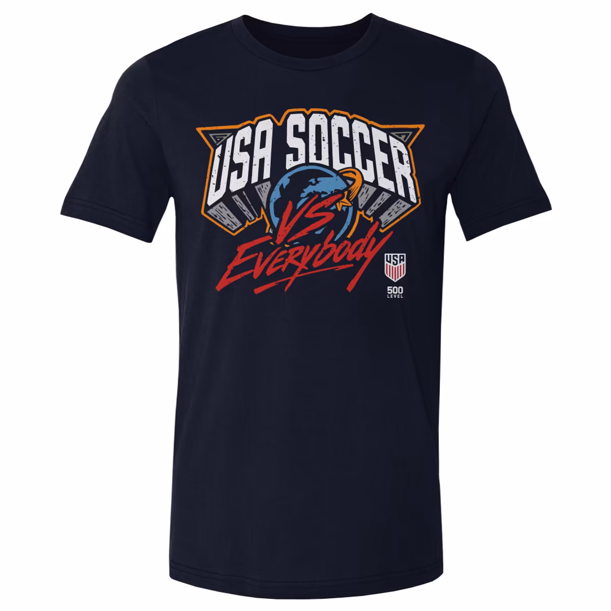 Men's 500 Level Navy USMNT vs. Everybody Matchup T-Shirt 8 Men's 500 Level Navy USMNT vs. Everybody Matchup T-Shirt