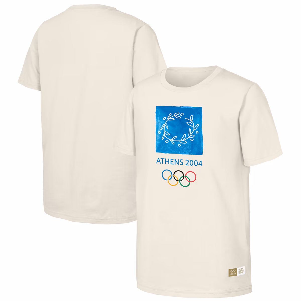 Men's Natural 2004 Athens Games Olympic Heritage T-Shirt 2 Men's Natural 2004 Athens Games Olympic Heritage T-Shirt