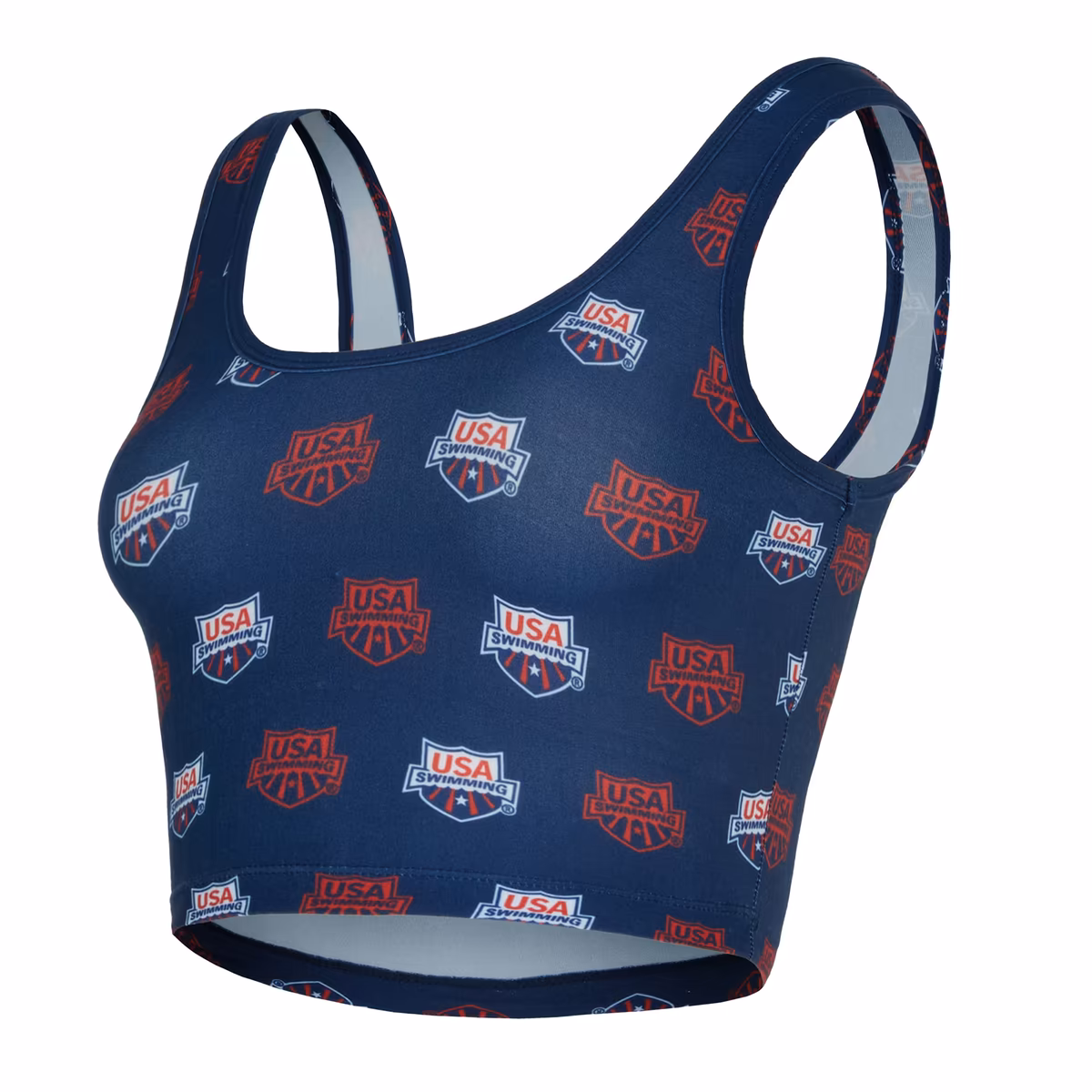 Women's Concepts Sport  Navy USA Swimming Record All Over Print Bralette