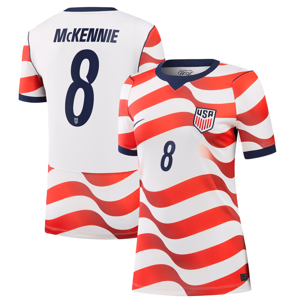 Women's Nike Weston McKennie White USMNT 2026 Home Stadium Replica Jersey
