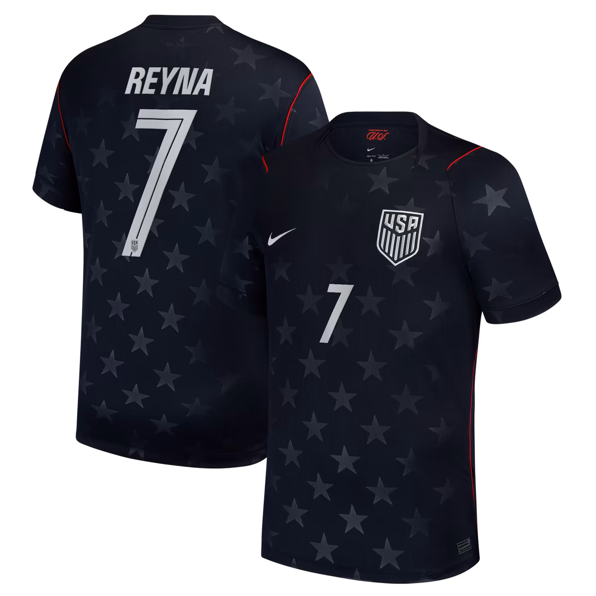 Men's Nike Giovanni Reyna Blue USMNT 2026 Away Stadium Replica Jersey