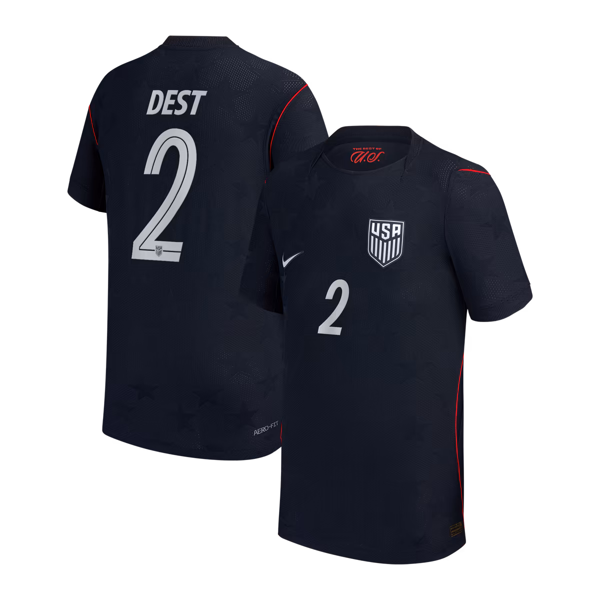 Youth Nike Sergiño Dest Blue USMNT 2026/27 Away Stadium Replica Jersey