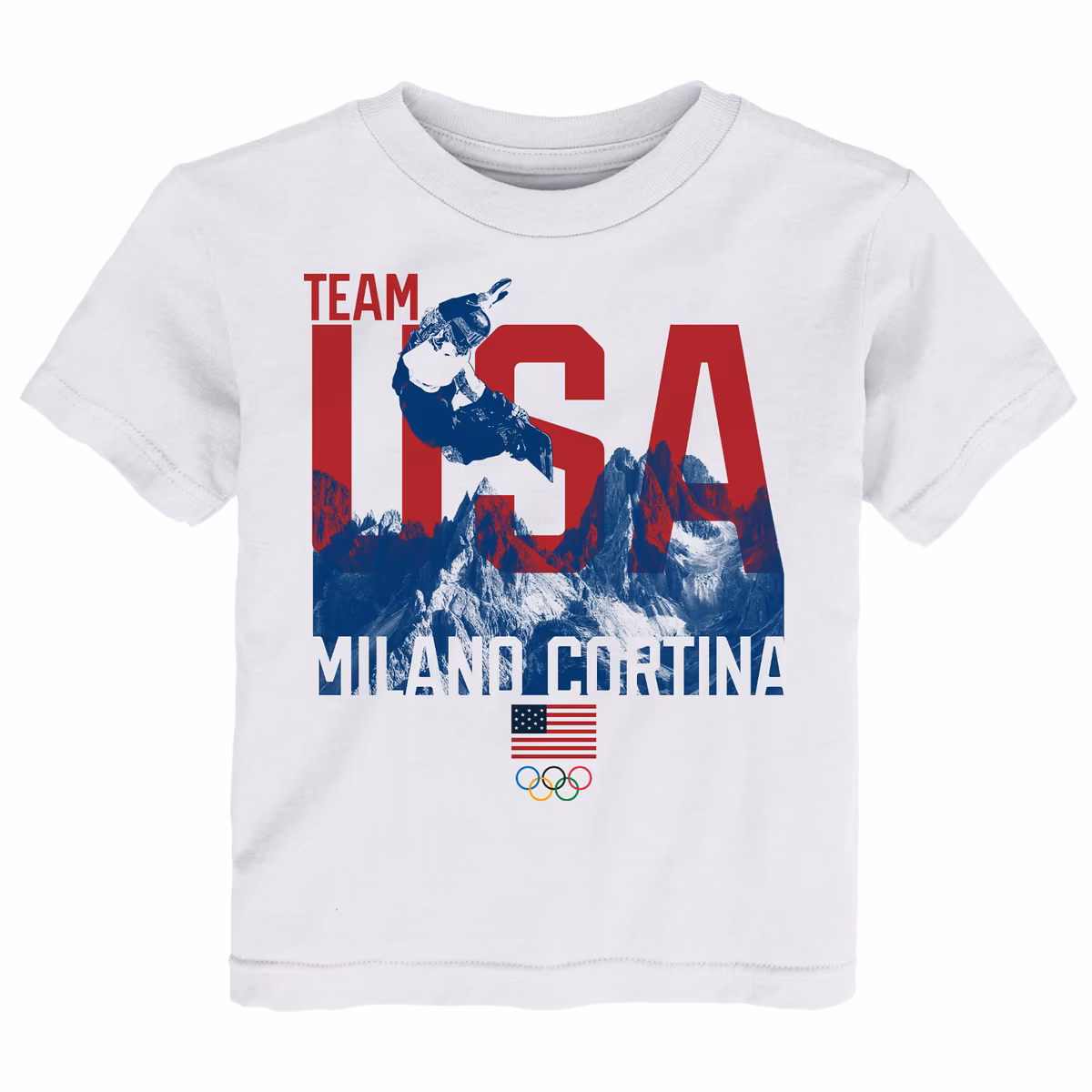 Toddler Outerstuff White Team USA Snowboarding T-Shirt 6 Toddler Outerstuff White Team USA Snowboarding T-Shirt