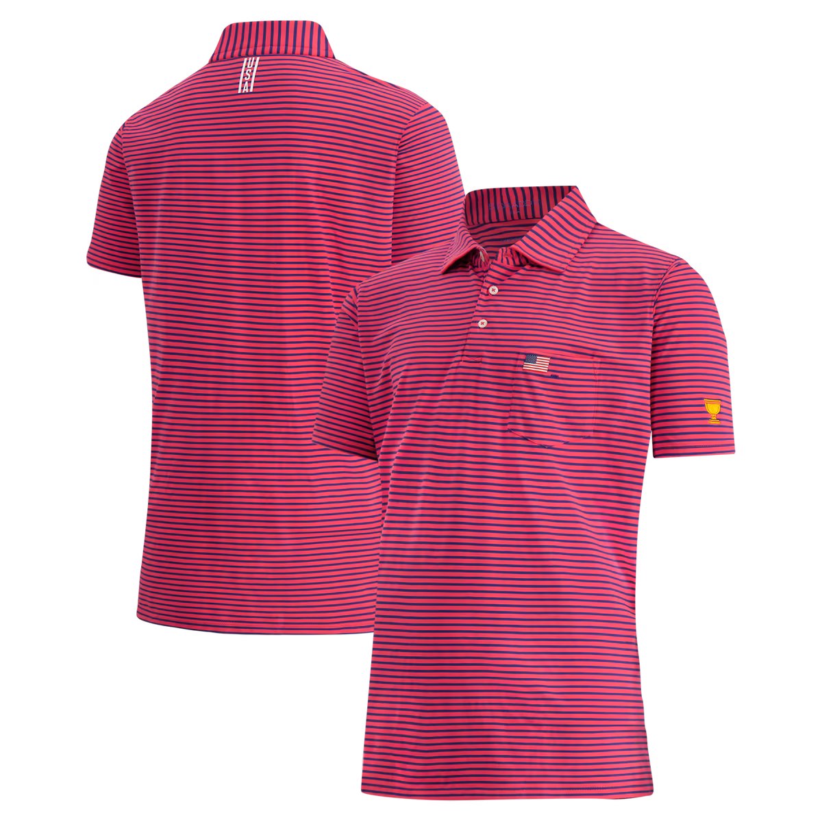 Men's B. Draddy Red Team USA 2026 Presidents Cup Tommy Stripe Polo 6 Men's B. Draddy Red Team USA 2026 Presidents Cup Tommy Stripe Polo