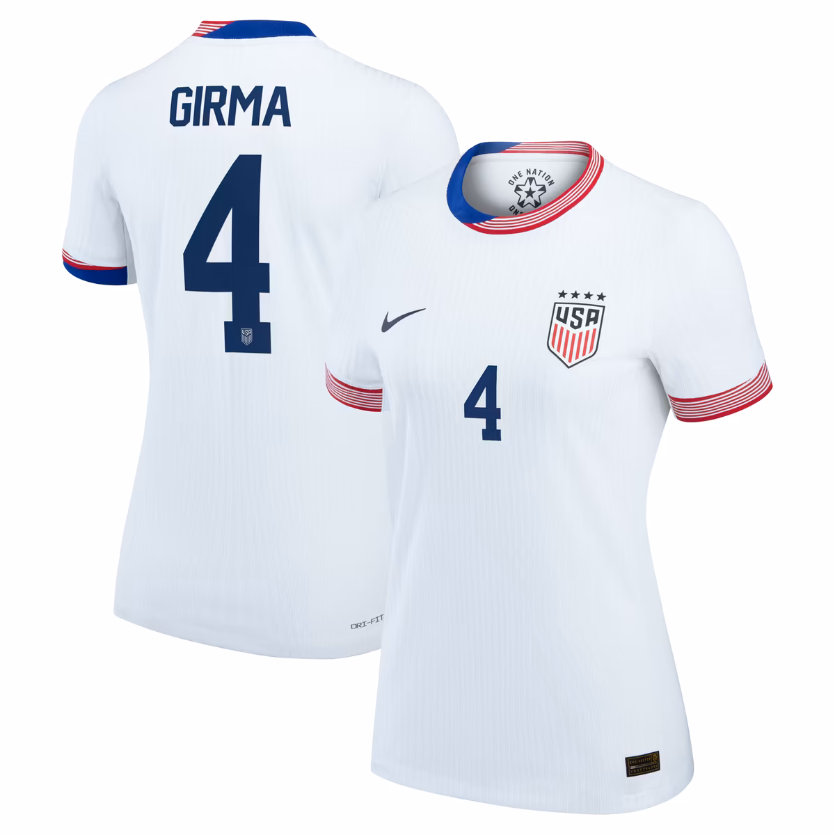 Women's Nike Naomi Girma White USWNT 2024 Home Authentic Jersey