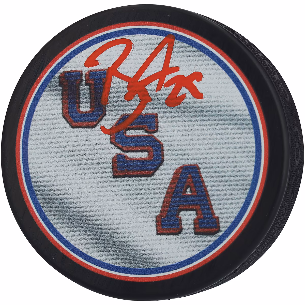 Brock Nelson Team USA Autographed 2026 Winter Olympics Hockey Puck 3 Brock Nelson Team USA Autographed 2026 Winter Olympics Hockey Puck
