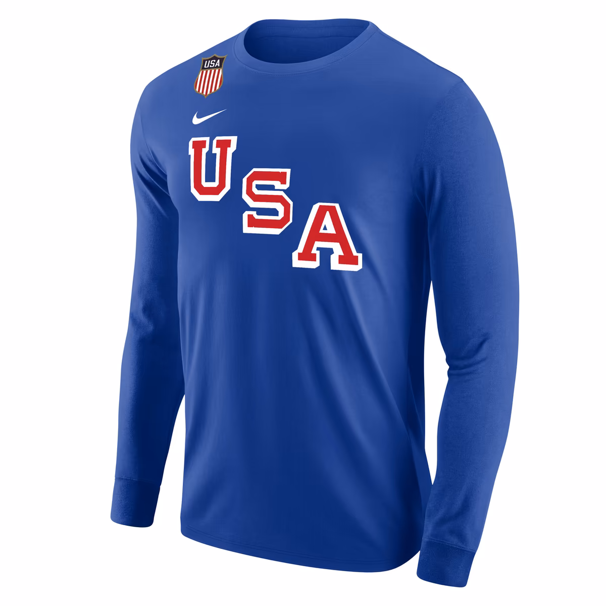 Men's Nike Matthew Tkachuk Royal US Hockey 2026 Name & Number Long Sleeve T-Shirt 2 Men's Nike Matthew Tkachuk Royal US Hockey 2026 Name & Number Long Sleeve T-Shirt