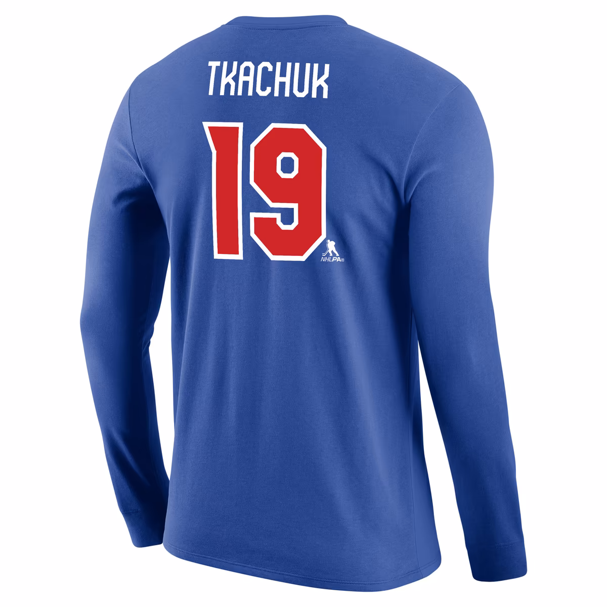 Men's Nike Matthew Tkachuk Royal US Hockey 2026 Name & Number Long Sleeve T-Shirt 3 Men's Nike Matthew Tkachuk Royal US Hockey 2026 Name & Number Long Sleeve T-Shirt