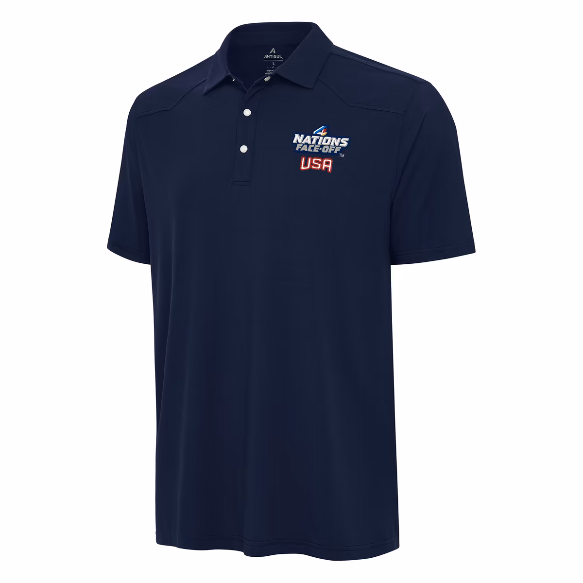 Men's Antigua Navy USA Hockey 2025 4 Nations Face Off Western Polo