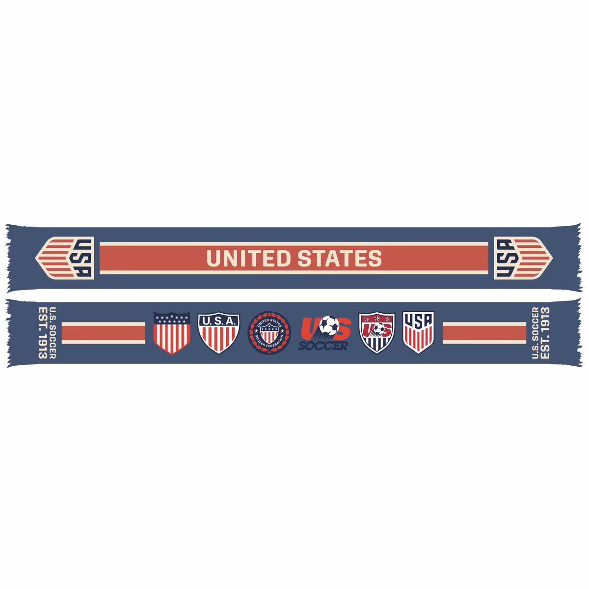 Ruffneck Scarves  USMNT Retro 1913 All Crest Scarf