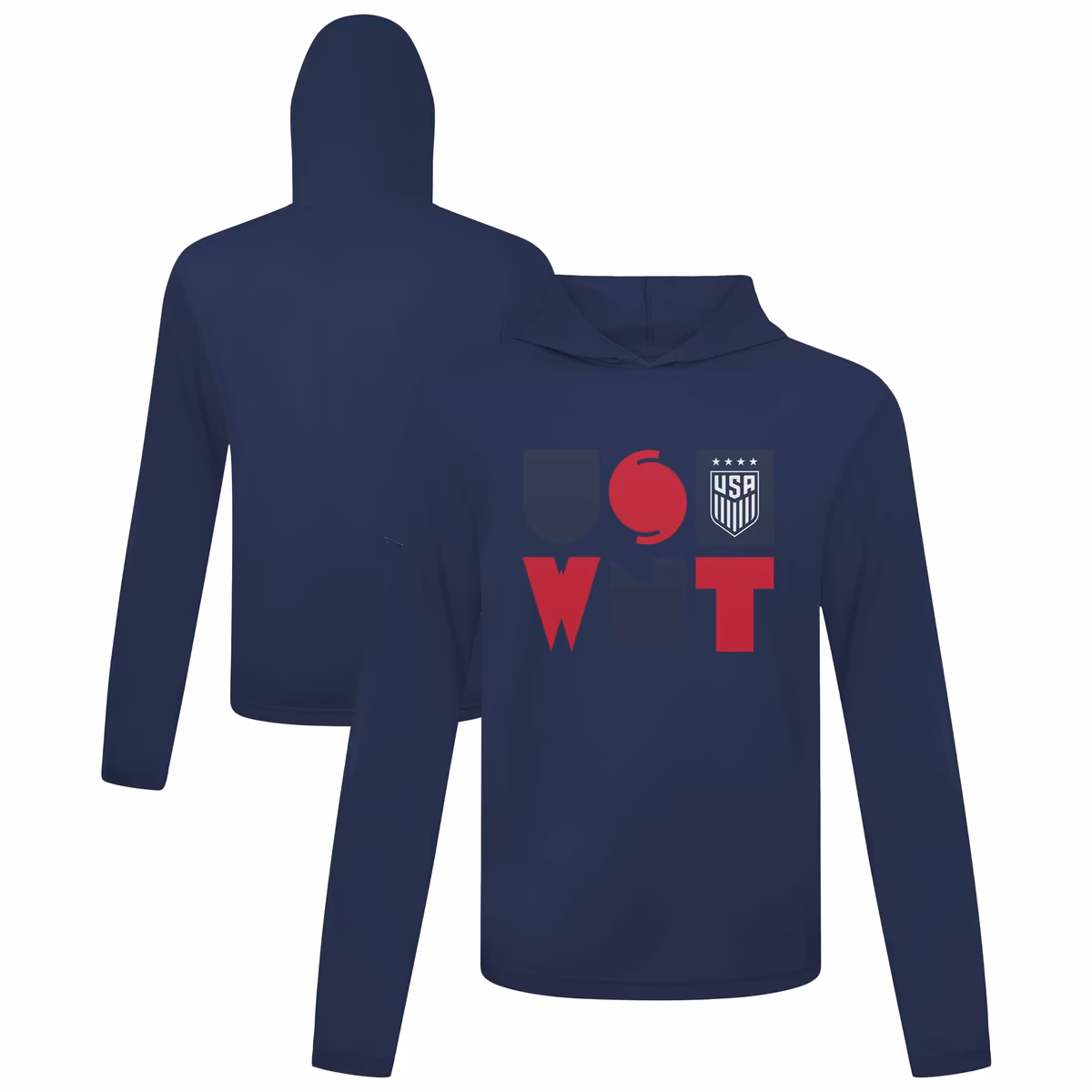 Men's Levelwear  Navy USWNT Anthem Pullover Hoodie