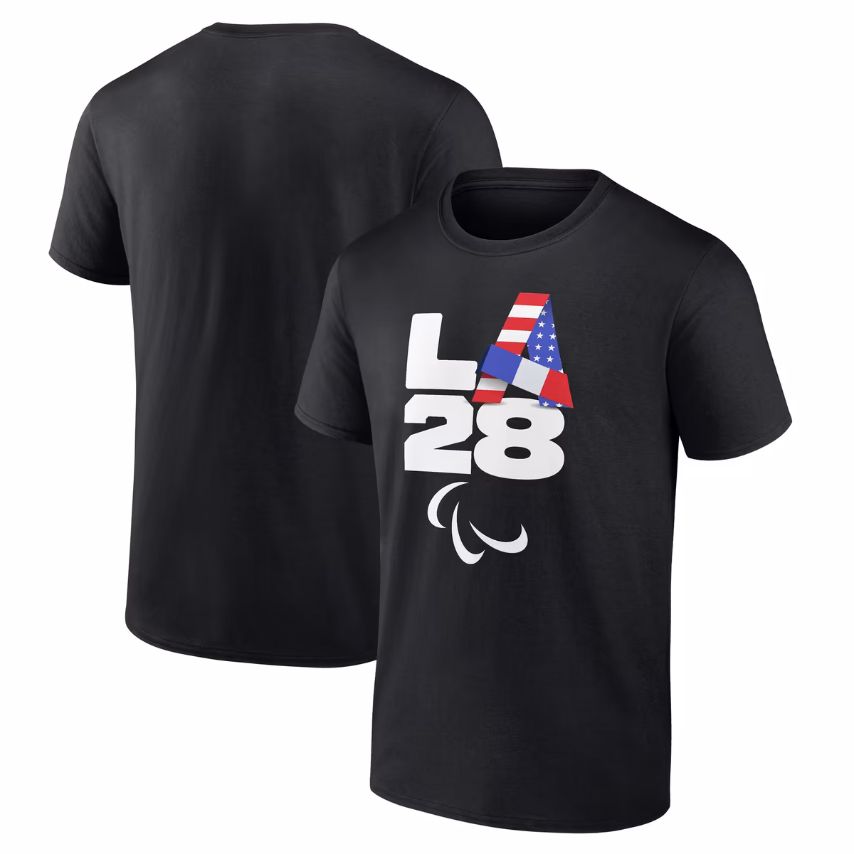 Men's Black LA 2028 Summer Paralympics Handover T-Shirt