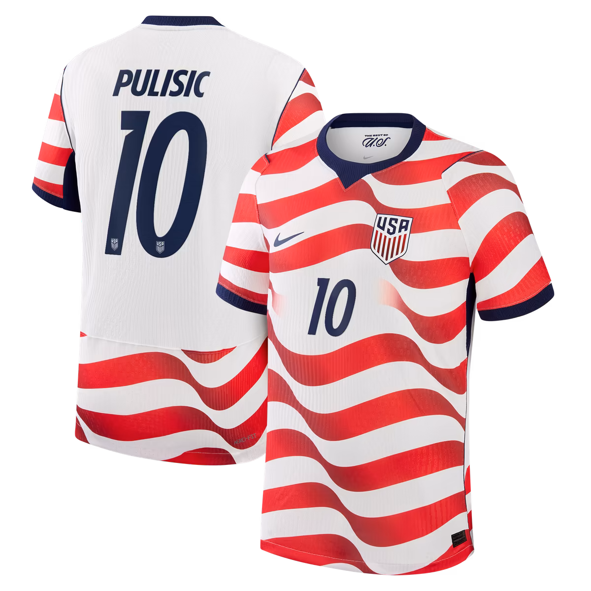 Men's Nike Christian Pulisic White USMNT 2026 Home Match Authentic Jersey