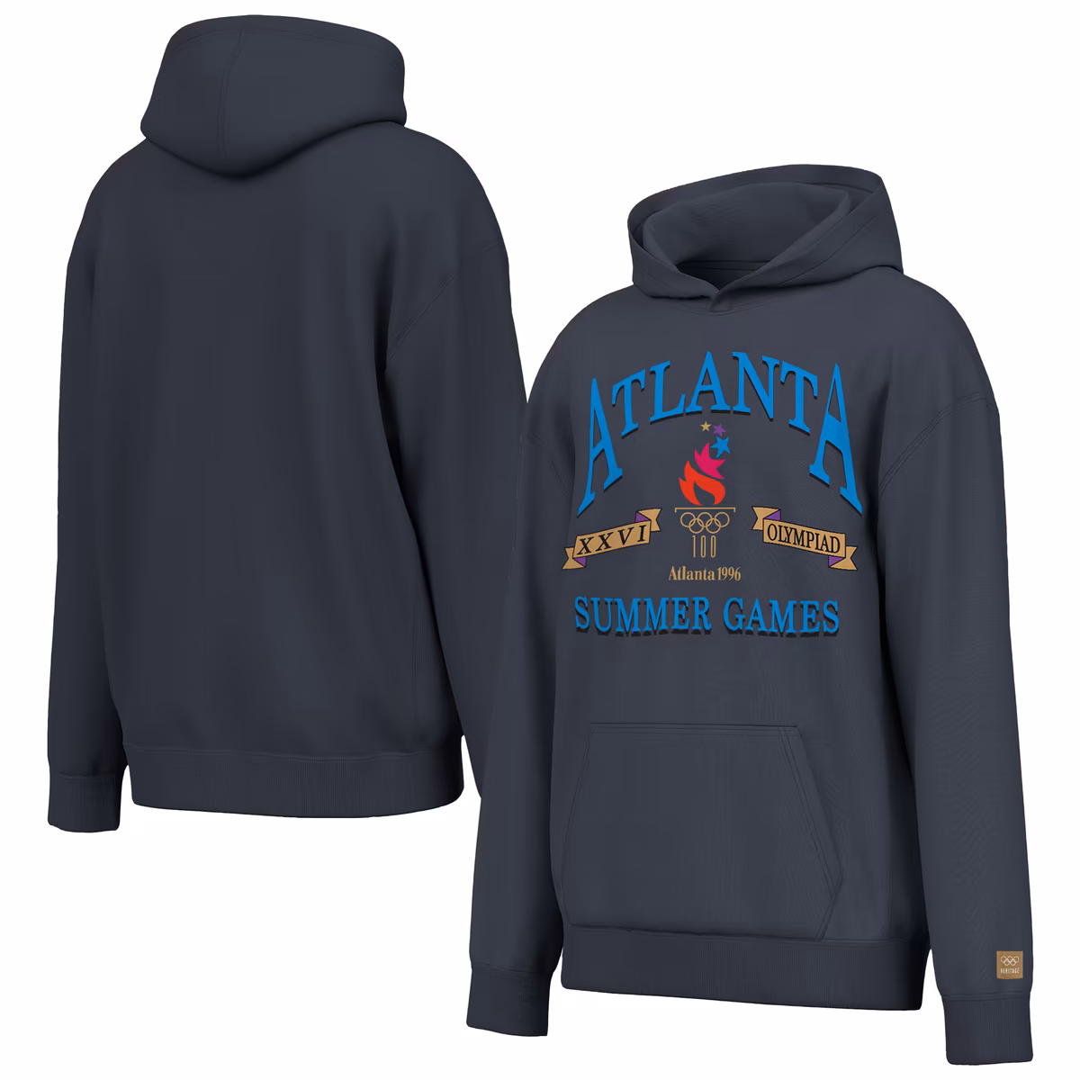 Men's Outerstuff Gray Atlanta 1996 Summer Olympics Collegiate Presence Hoodie 7 Men's Outerstuff Gray Atlanta 1996 Summer Olympics Collegiate Presence Hoodie