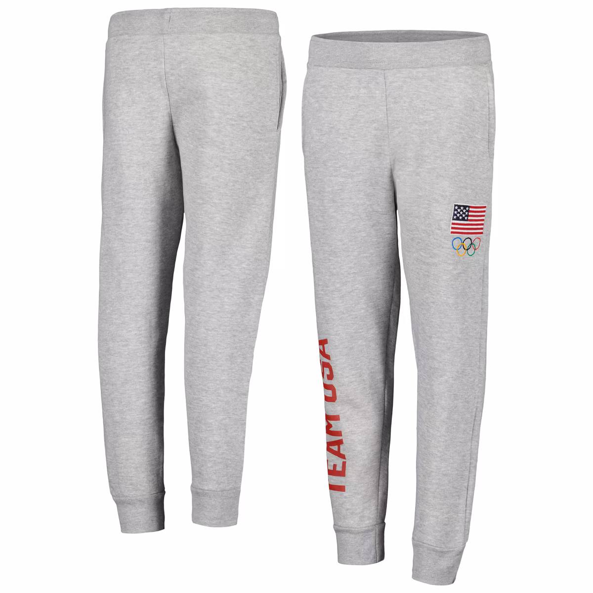 Youth Gray Team USA Holiday Rings Jogger Pants