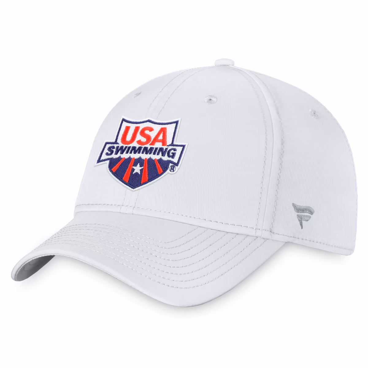 Men's Fanatics White USA Swimming Flex Hat