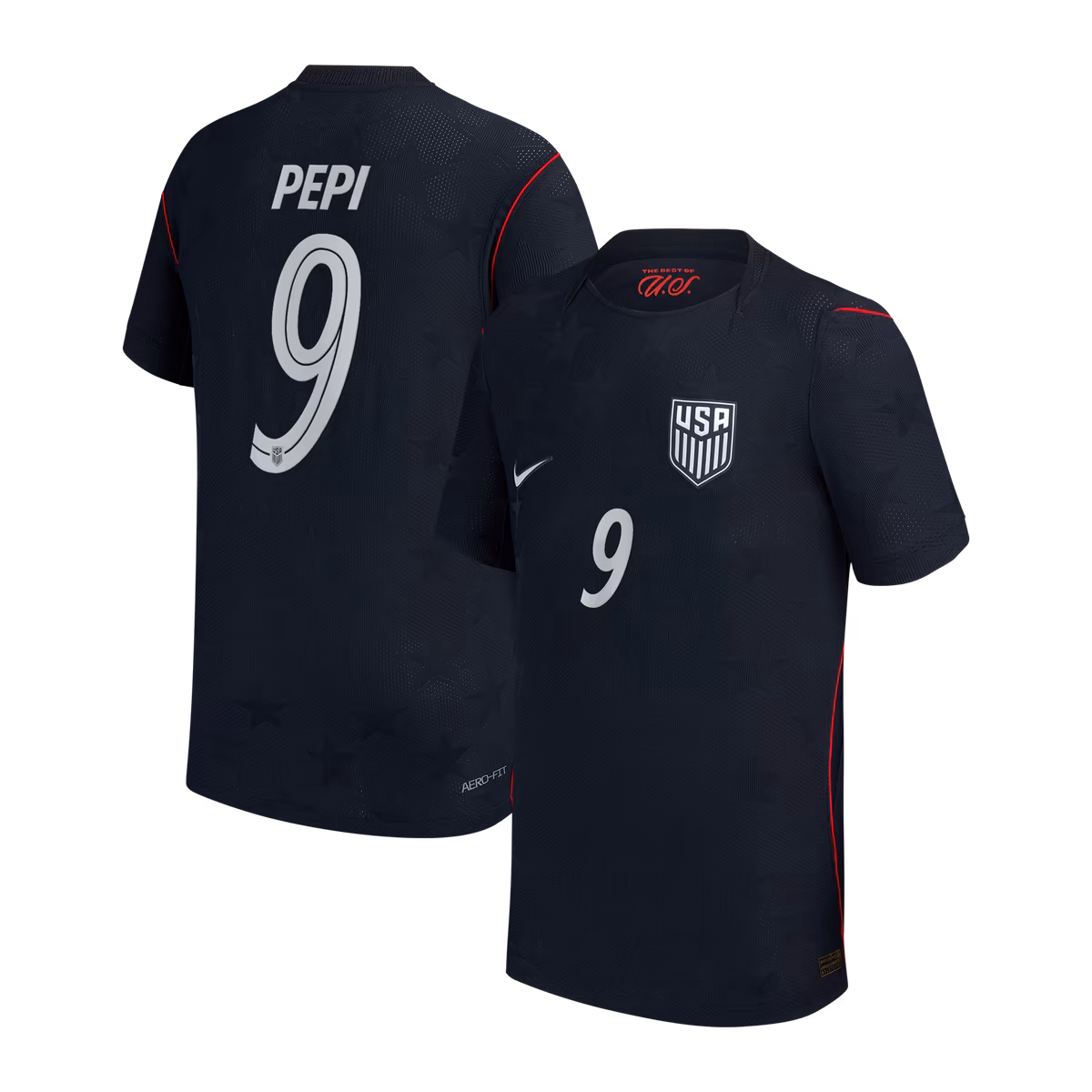 Youth Nike Ricardo Pepi Blue USMNT 2026/27 Away Match Authentic Jersey 1 Youth Nike Ricardo Pepi Blue USMNT 2026/27 Away Match Authentic Jersey