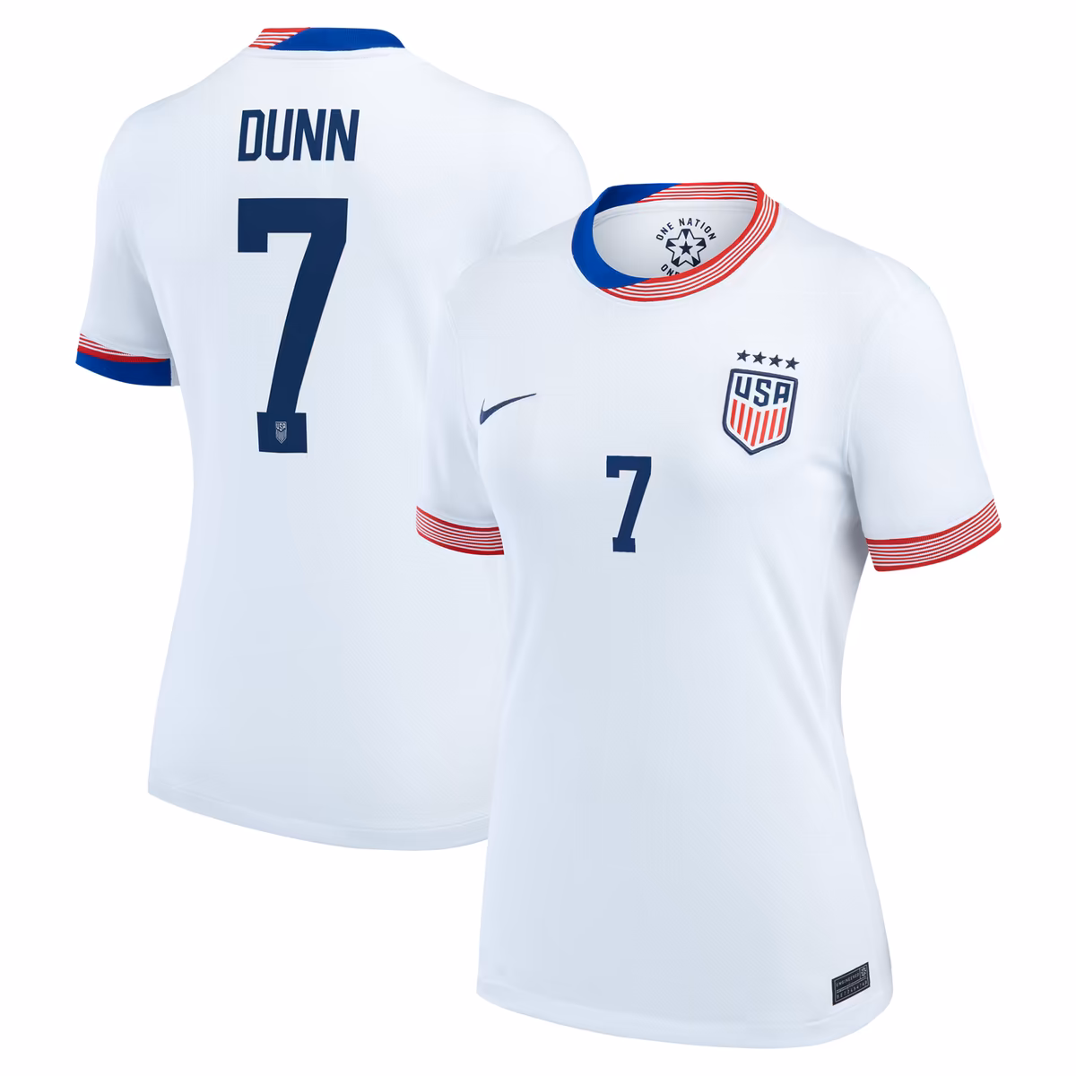 Women's Nike Crystal Dunn White USWNT 2024 Home Replica Jersey 6 Women's Nike Crystal Dunn White USWNT 2024 Home Replica Jersey