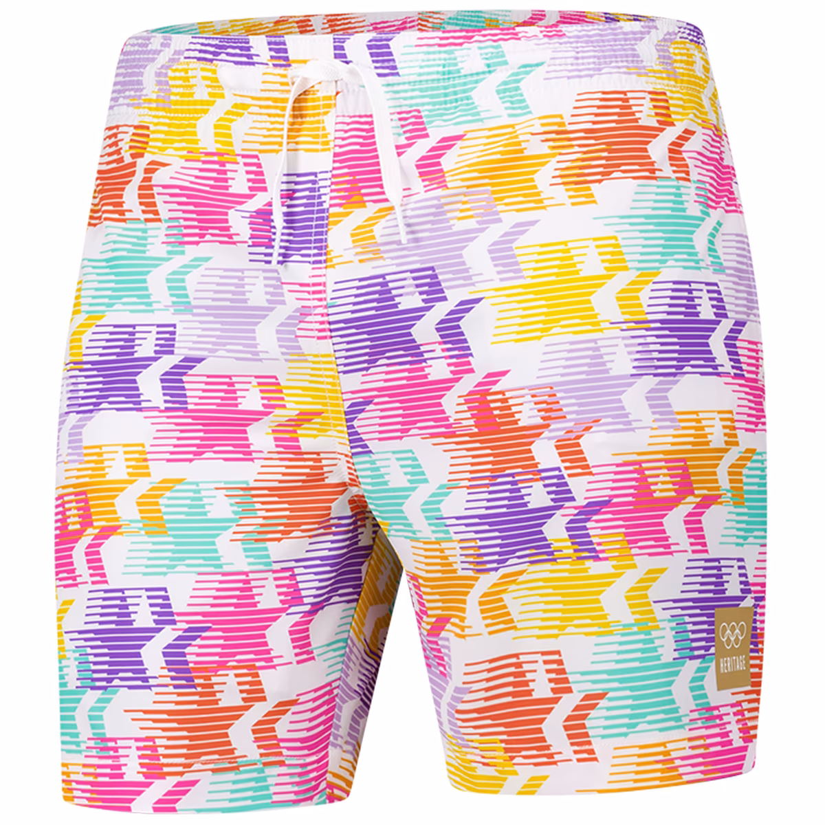 Men's Chubbies White LA28 Summer Olympics The Walk of Fame Classic Lined Swim Trunk 2 Men's Chubbies White LA28 Summer Olympics The Walk of Fame Classic Lined Swim Trunk