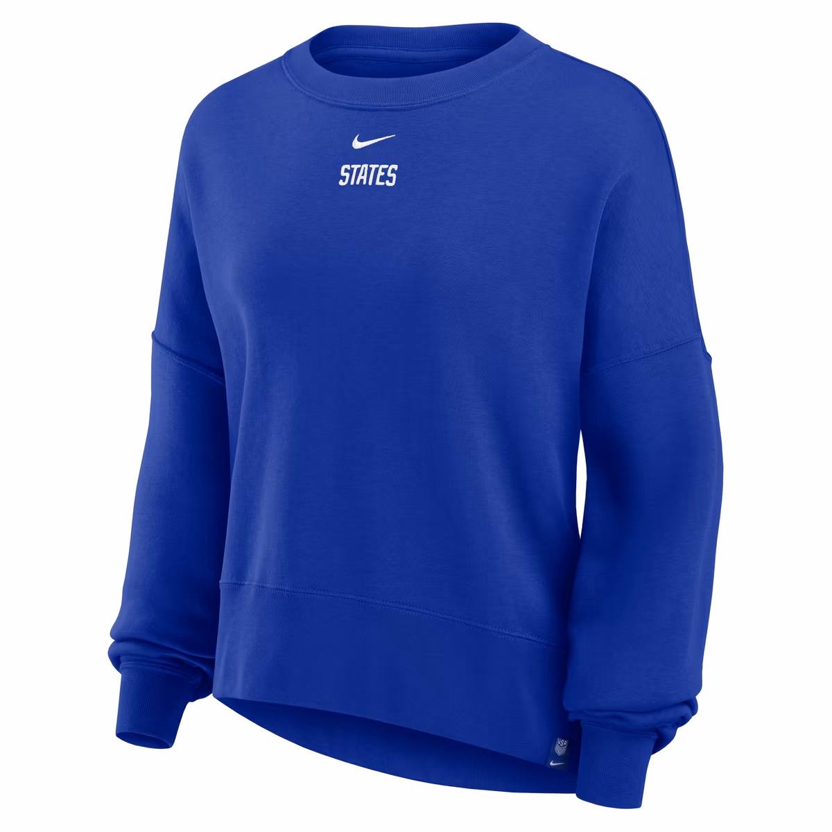 Women's Nike Blue USMNT Fleece Pullover Sweatshirt