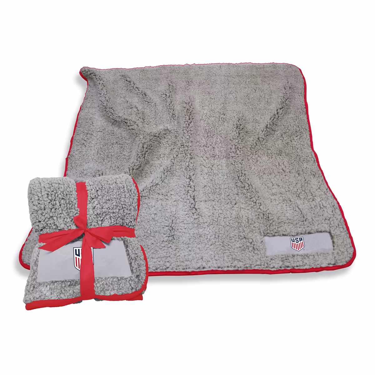 Logo Brands USMNT 60'' x 50'' Frosty Fleece Blanket