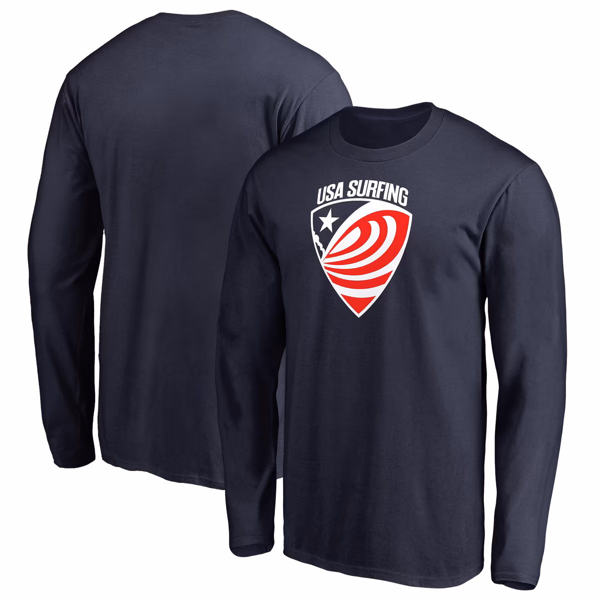 Men's Navy USA Surfing Primary Logo Long Sleeve T-Shirt 6 Men's Navy USA Surfing Primary Logo Long Sleeve T-Shirt