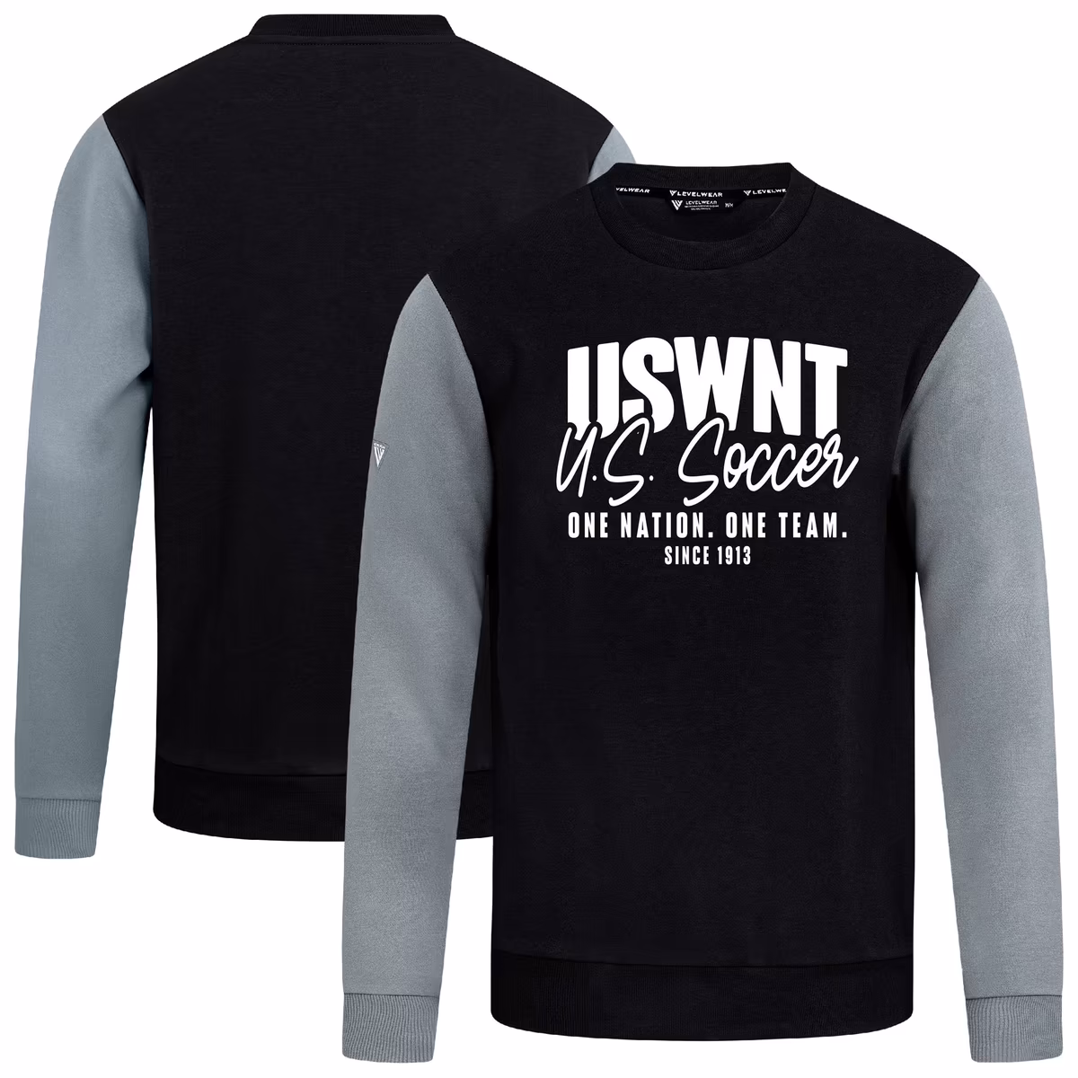 Men's Levelwear Black USWNT Ultimate Response Pullover Sweatshirt