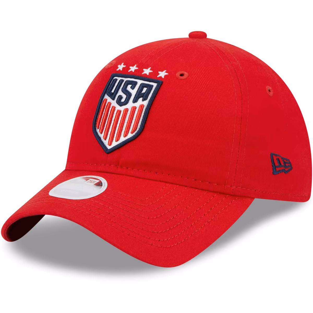 Women's New Era Red USWNT Core Classic 2.0 Adjustable Hat