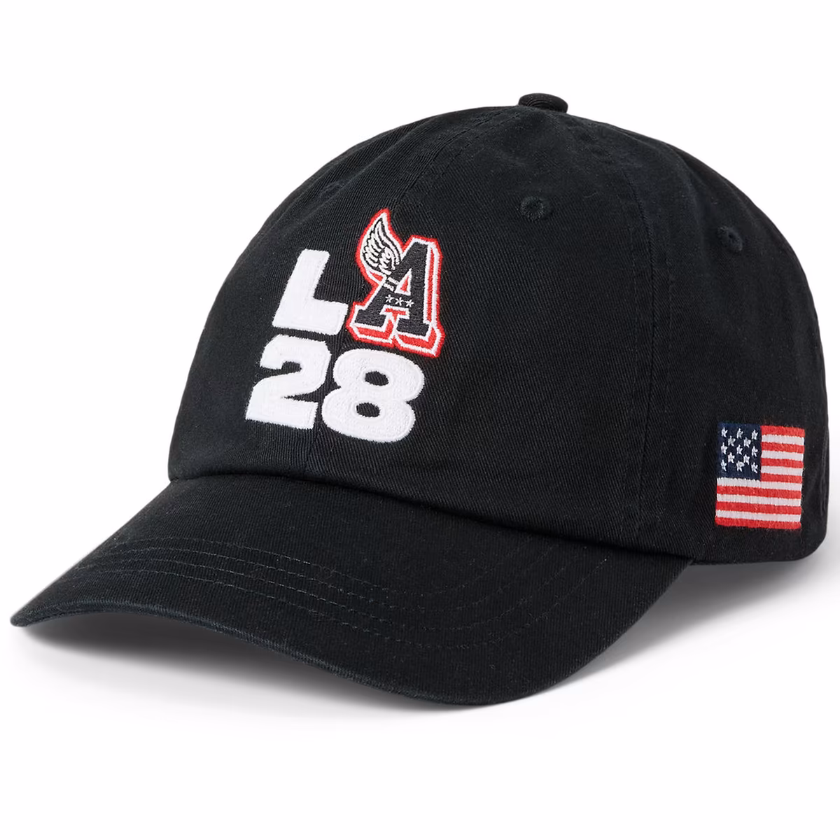 Men's Polo Ralph Lauren Black LA28 Summer Olympics Stretch-Snap Hat