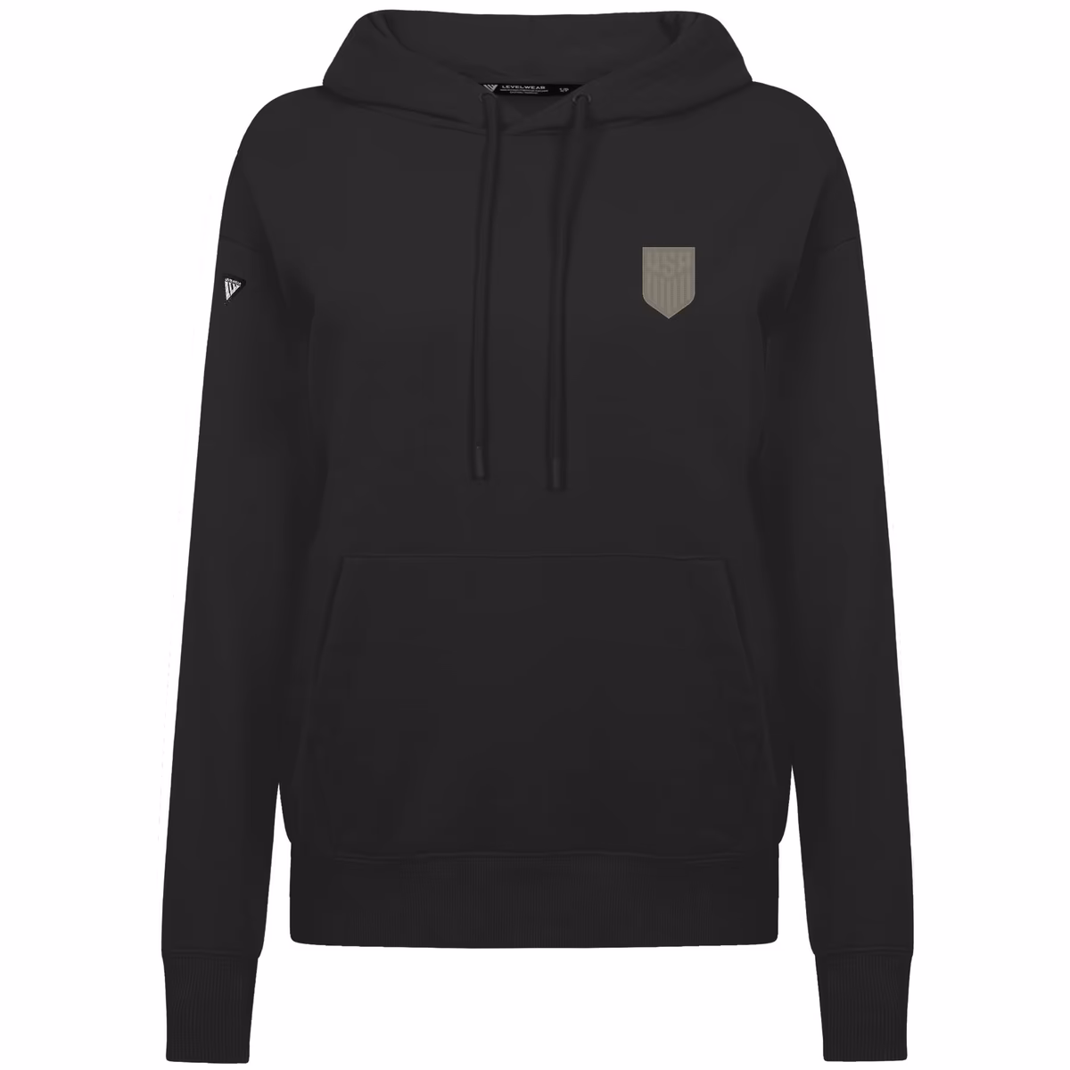 Women's Levelwear Black USMNT Adorn Copper Hoodie