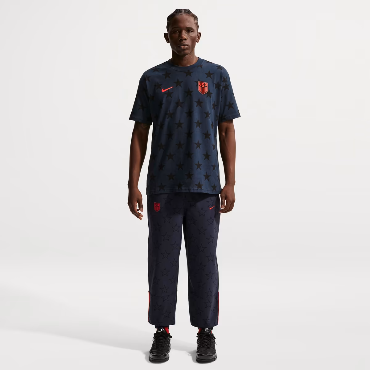Men's Nike Navy USMNT Allover Print T-Shirt