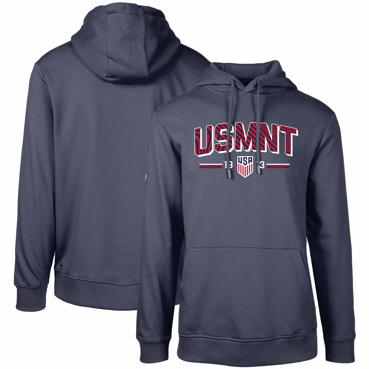 Men's Levelwear Navy USMNT Podium Strike Fast Pullover Hoodie