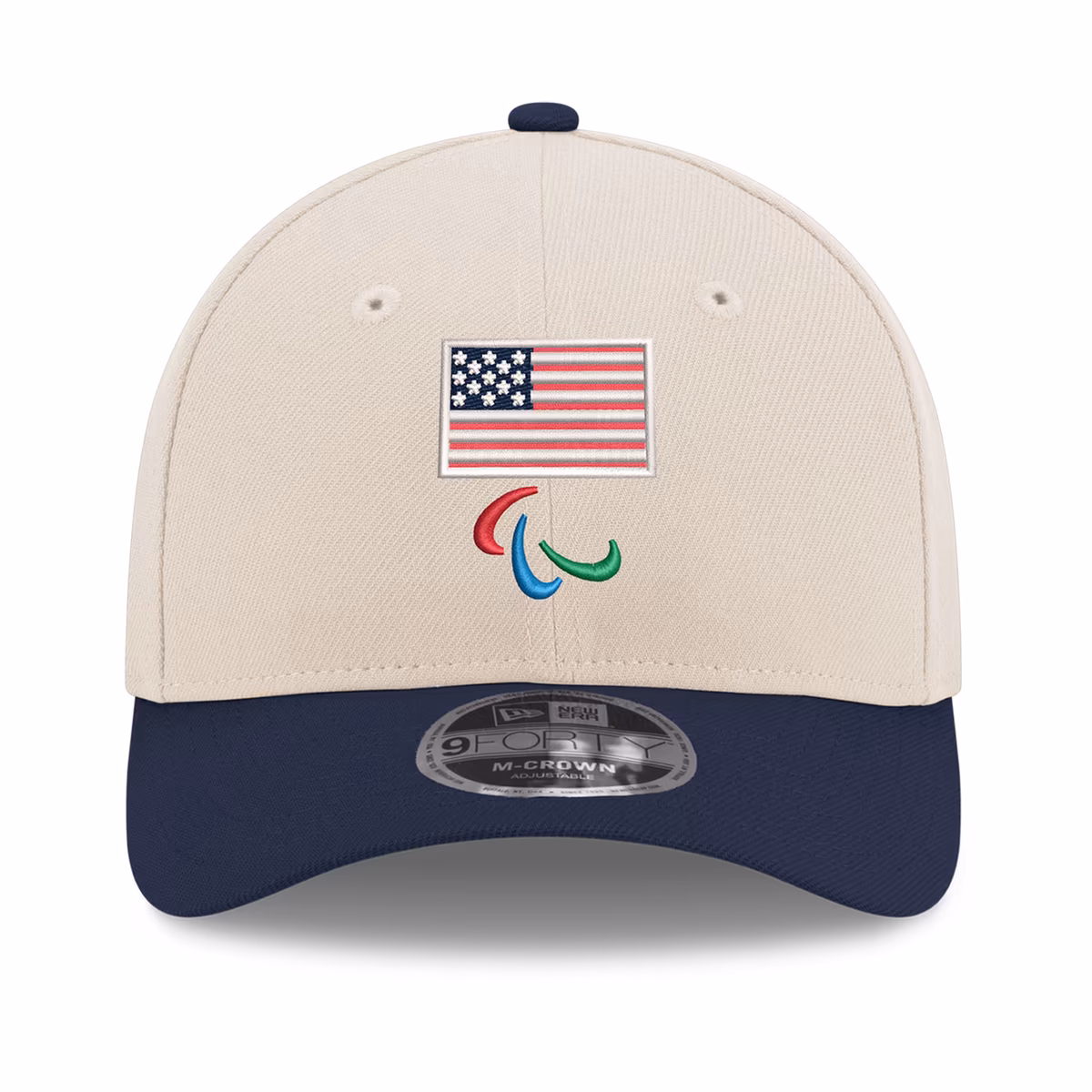 Men's New Era Cream Team USA Paralympics Chrome 9FORTY Adjustable Hat 2 Men's New Era Cream Team USA Paralympics Chrome 9FORTY Adjustable Hat