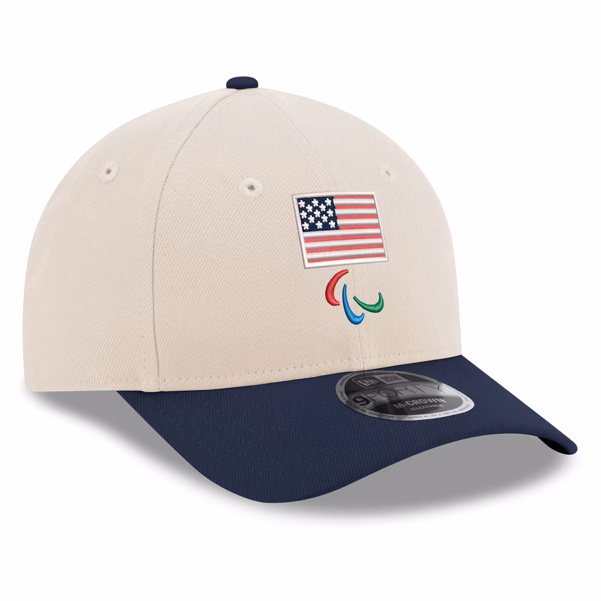 Men's New Era Cream Team USA Paralympics Chrome 9FORTY Adjustable Hat 3 Men's New Era Cream Team USA Paralympics Chrome 9FORTY Adjustable Hat