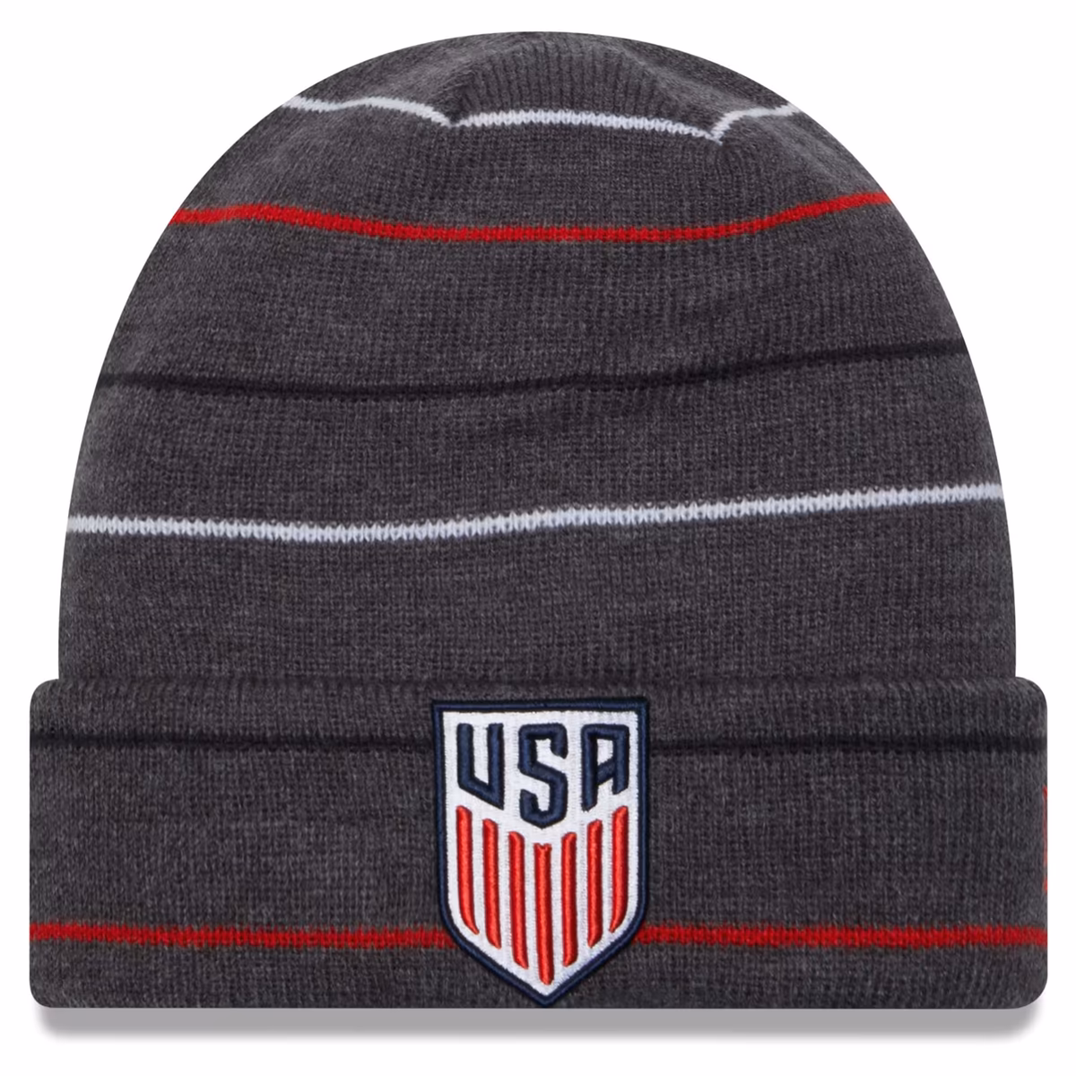 Men's New Era Navy USMNT Rowed Knit Hat 8 Men's New Era Navy USMNT Rowed Knit Hat