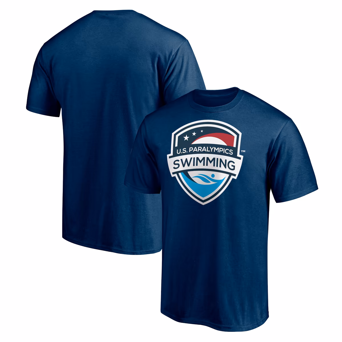 Men's Navy USA Swimming U.S. Paralympics Core Primary Logo T-Shirt