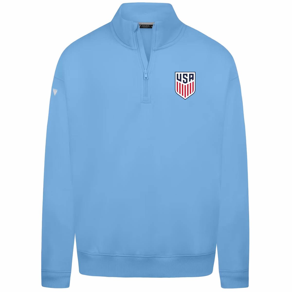 Men's Levelwear Light Blue USMNT Murray Quarter-Zip Sweatshirt 6 Men's Levelwear Light Blue USMNT Murray Quarter-Zip Sweatshirt