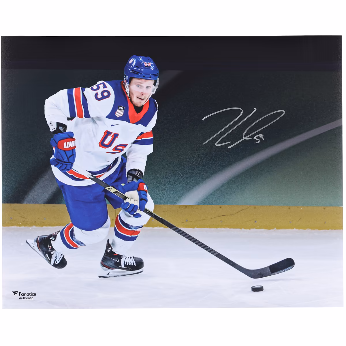 Jake Guentzel Team USA Autographed 16" x 20" 2026 Winter Olympics Gold Medal Winner Photograph 1 Jake Guentzel Team USA Autographed 16" x 20" 2026 Winter Olympics Gold Medal Winner Photograph