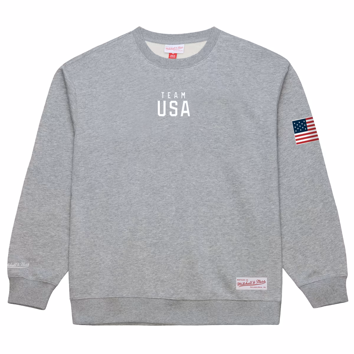 Men's Mitchell & Ness Gray Team USA Coach Snoop Sweatshirt 6 Men's Mitchell & Ness Gray Team USA Coach Snoop Sweatshirt