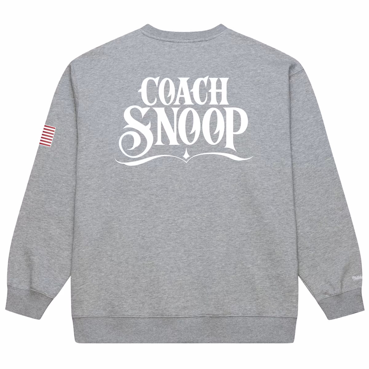 Men's Mitchell & Ness Gray Team USA Coach Snoop Sweatshirt 2 Men's Mitchell & Ness Gray Team USA Coach Snoop Sweatshirt