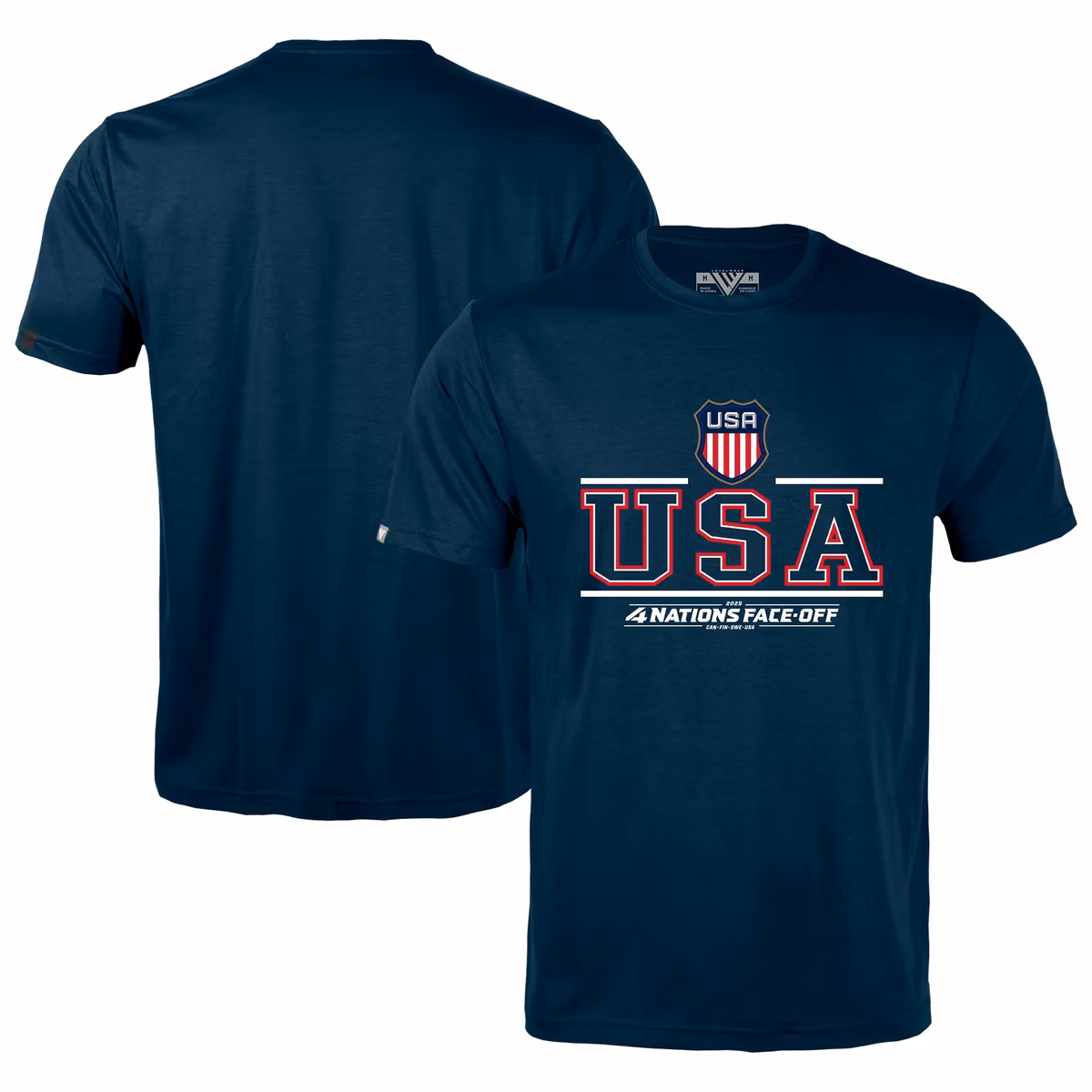 Men's Levelwear Navy USA 2025 4 Nations Face-Off Richmond T-Shirt