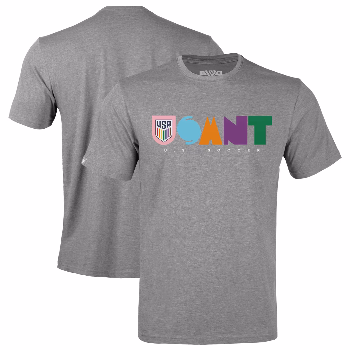 Men's Levelwear Gray USMNT Richmond Full On T-Shirt