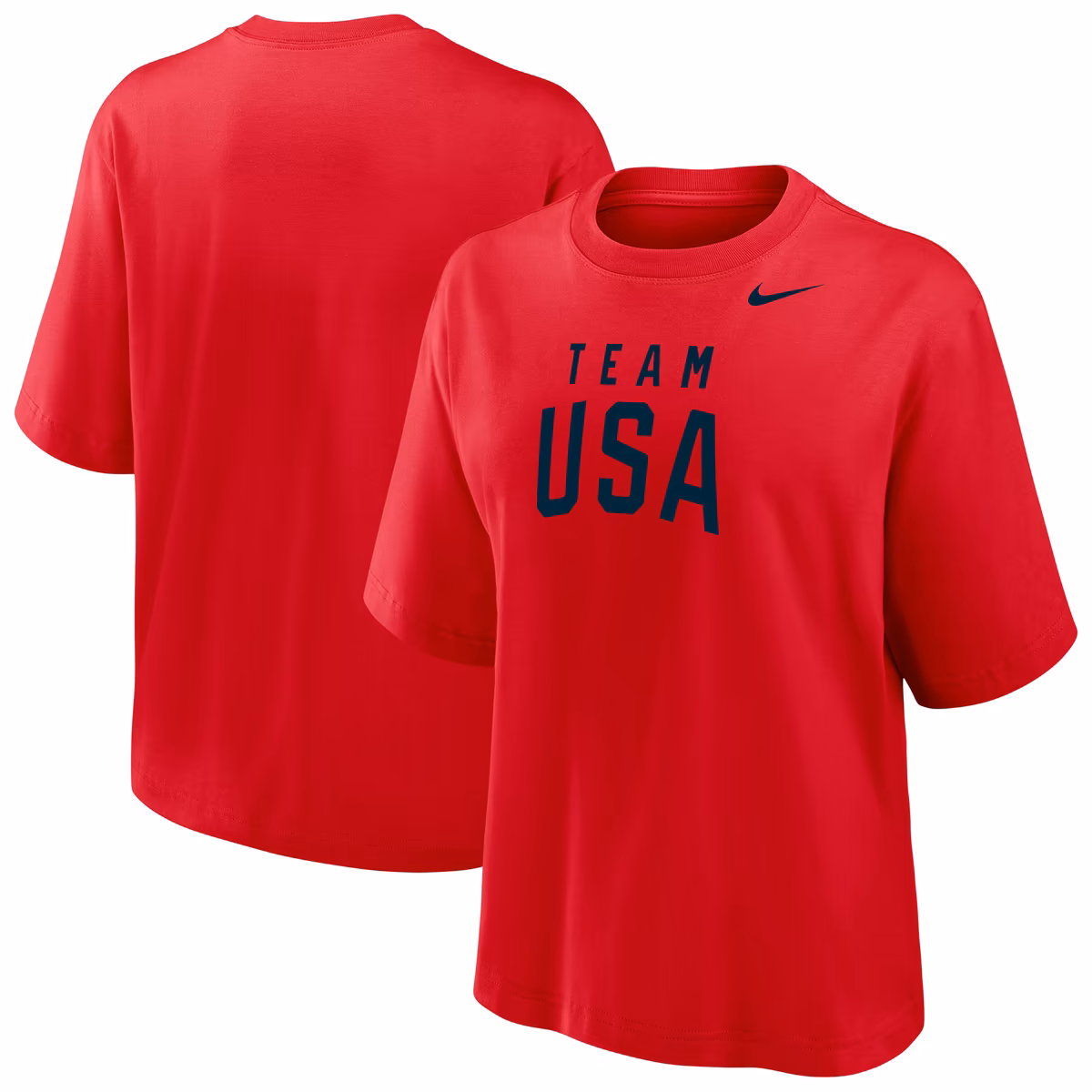 Women's Nike Red Team USA Boxy T-Shirt 1 Women's Nike Red Team USA Boxy T-Shirt